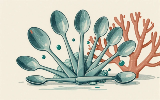 Editorial illustration of spoons for spoonie dating guide on chronic illness dating