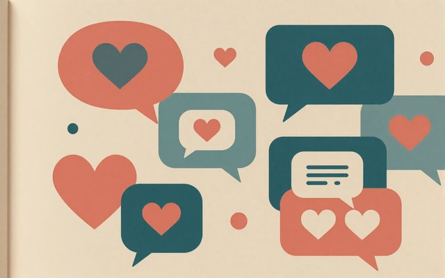 Illustration of speech bubbles for disability disclosure dating guide